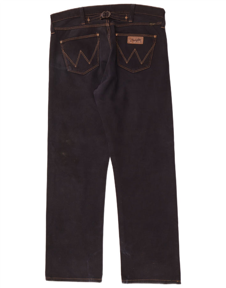 Męskie jeansy Wrangler Casey Straight W36 L34 Czarne bawełniane
