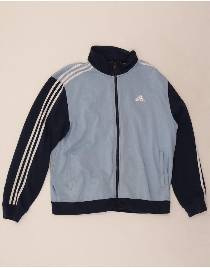 Adidas Męska bluza dresowa XL z niebieskim blokiem kolorów