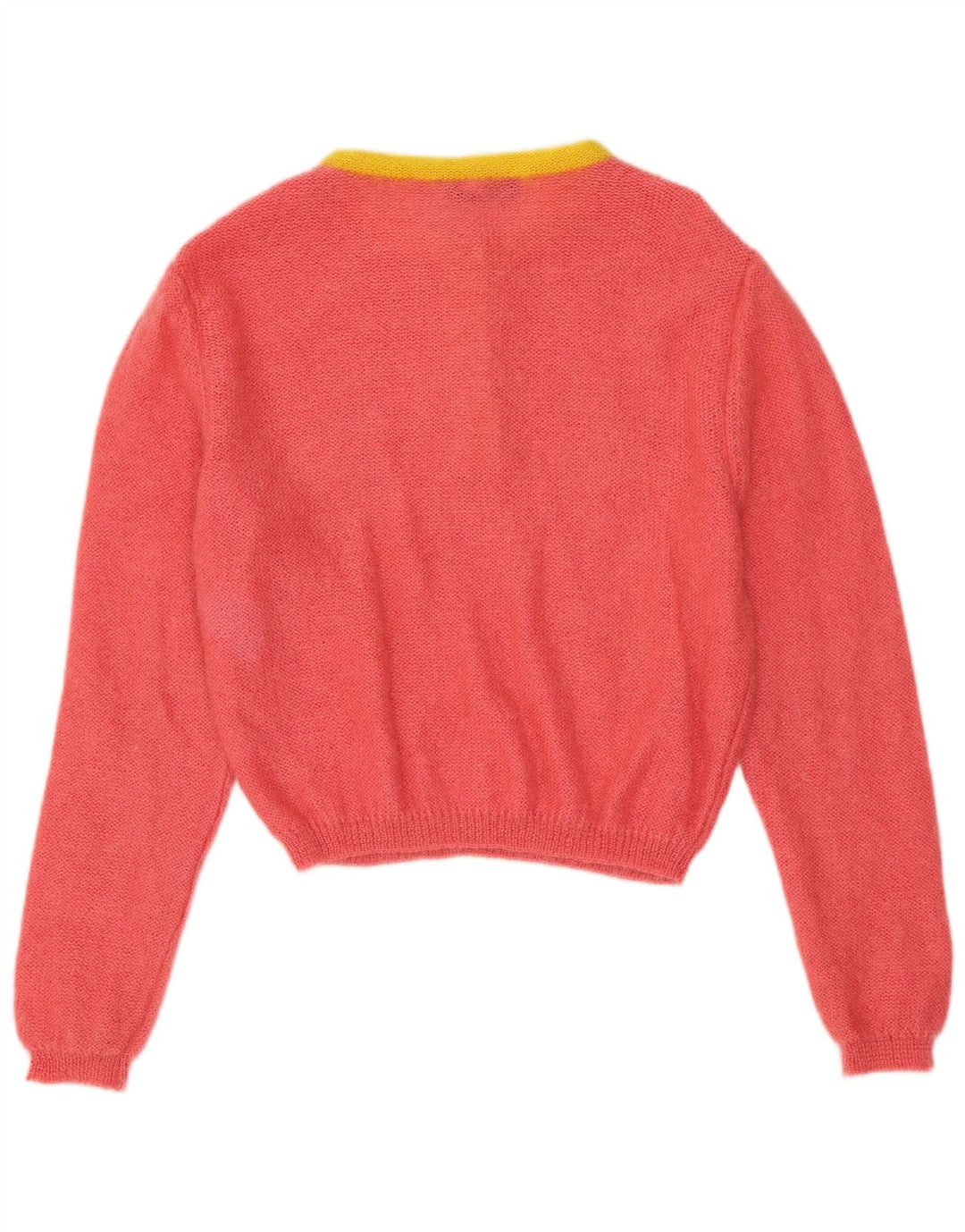 Damski sweter zapinany na guziki w stylu VINTAGE IT 44 w kolorze średniego różu