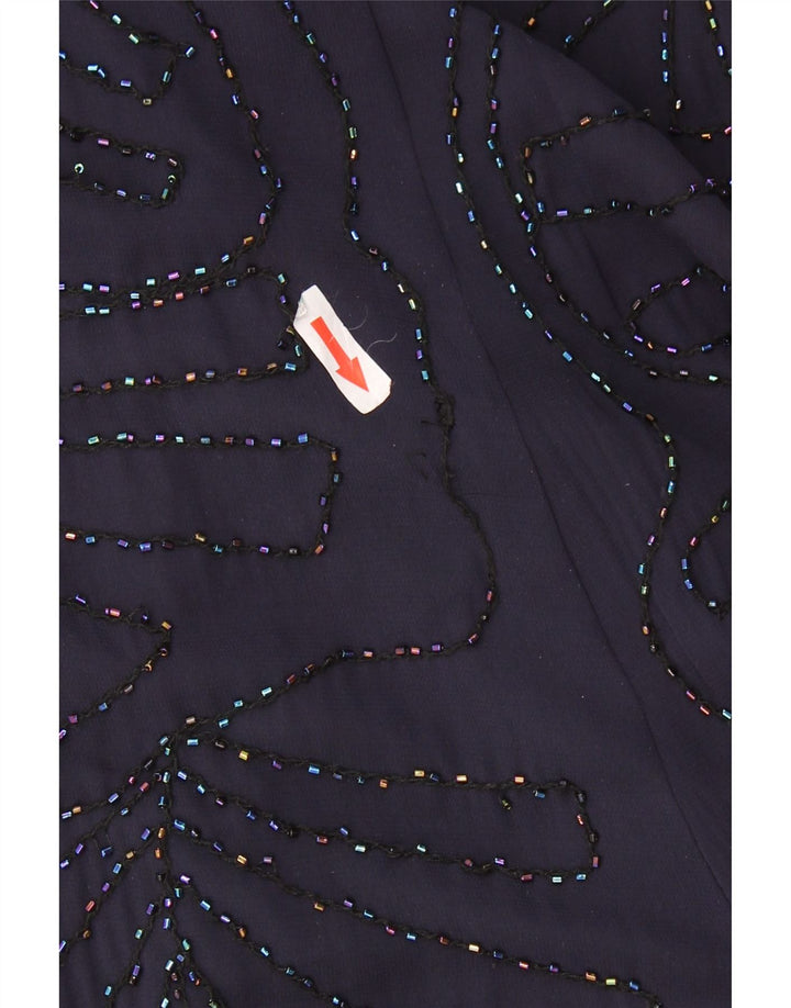 Marks & Spencer Damska sukienka o linii A bez rękawów UK 16, duży, fioletowy poliester