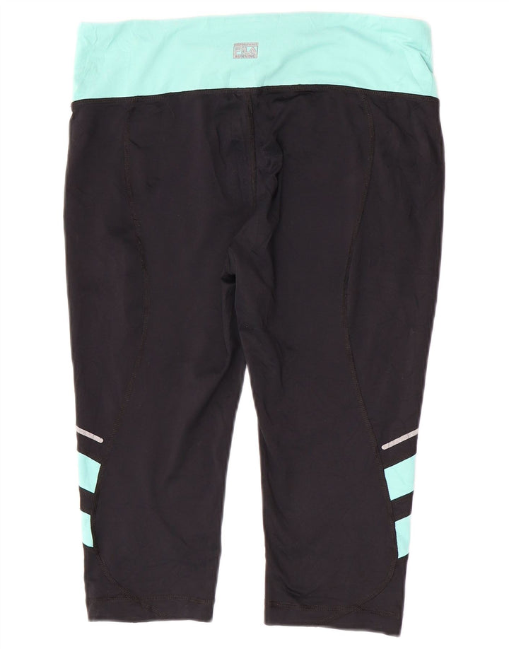 Damskie legginsy Capri Fila UK 12 w kolorze średniej czerni