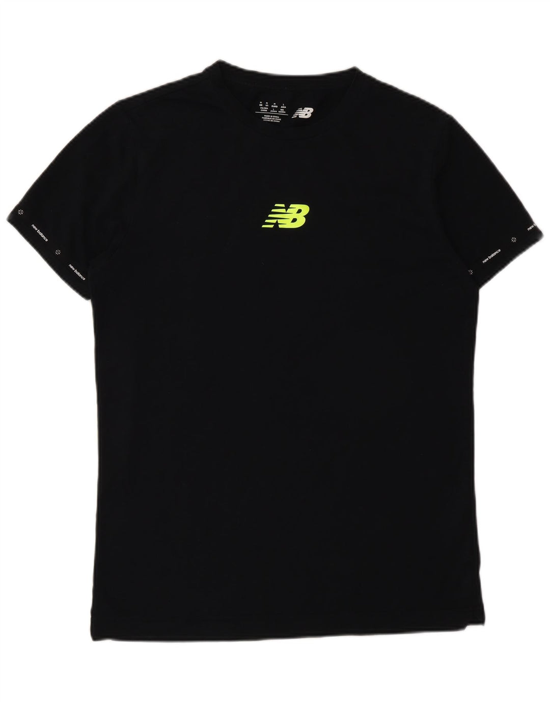 Męska koszulka z grafiką New Balance, średnia czarna bawełniana
