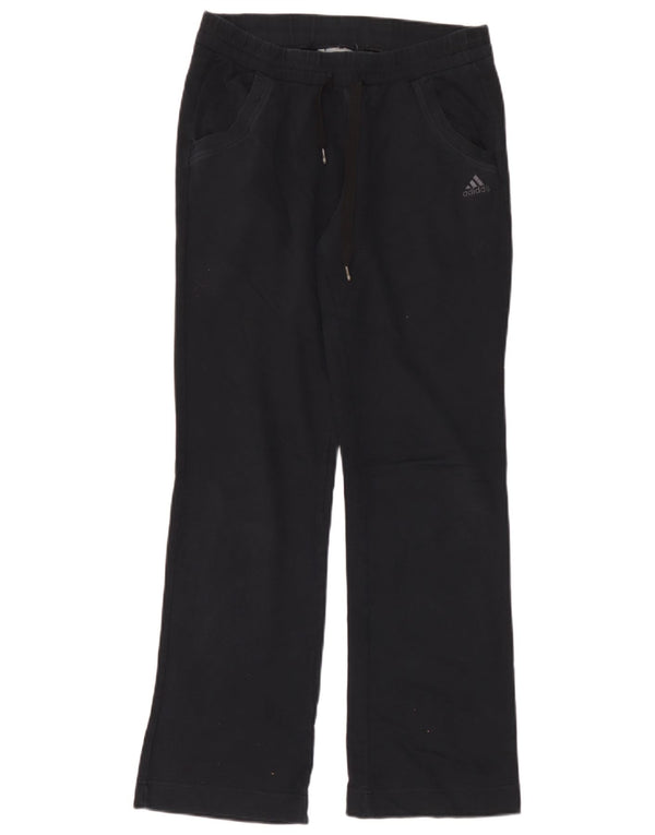 Damskie spodnie dresowe Adidas UK 10, małe, czarne, bawełniane