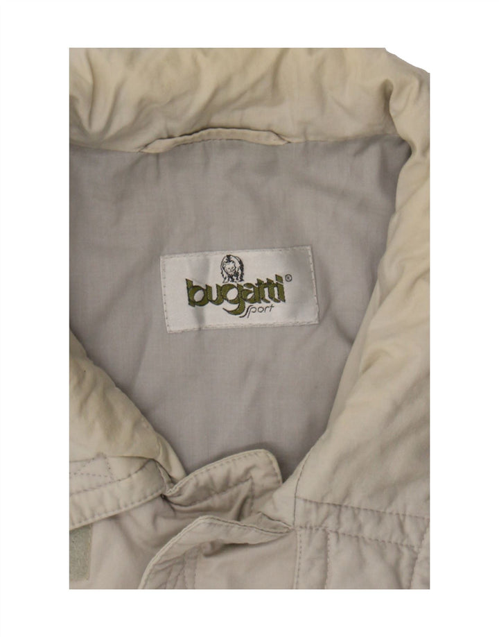 BUGATTI Mens Utility Jacket UK 42 XL Off White Cotton Vintage Bugatti and Second-Hand Bugatti from Messina Hembry 