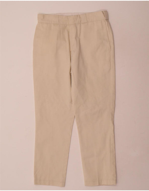 Męskie proste spodnie chino Dickies W32 L28 beżowy poliester