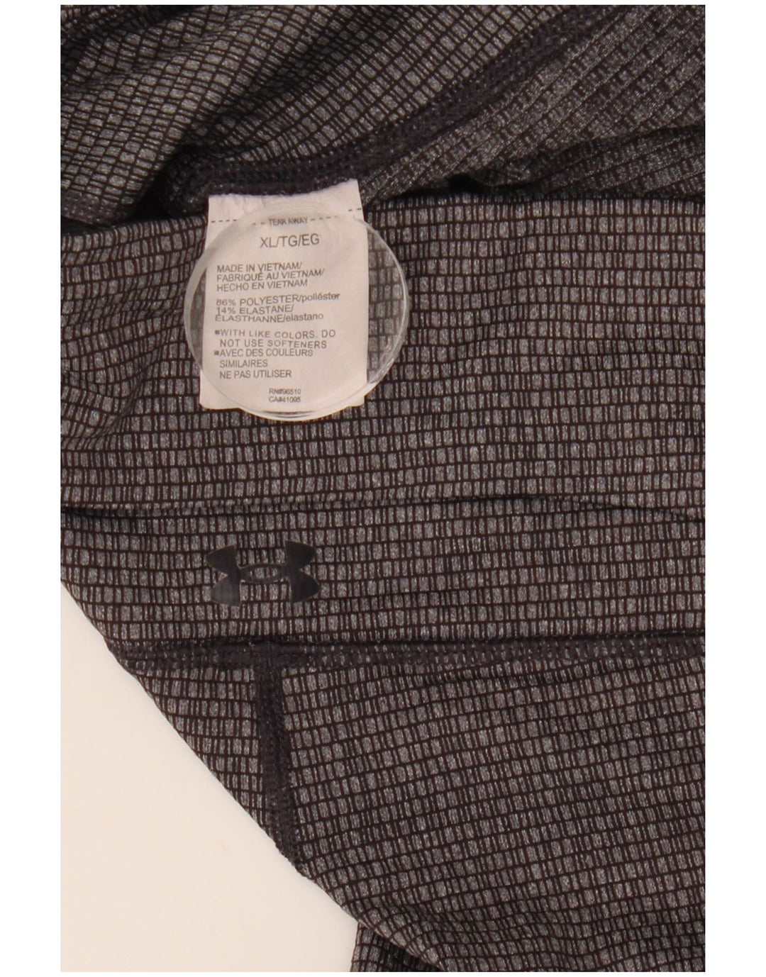 Damskie legginsy o kroju slim fit UNDER ARMOUR UK 18 XL, szare, geometryczne