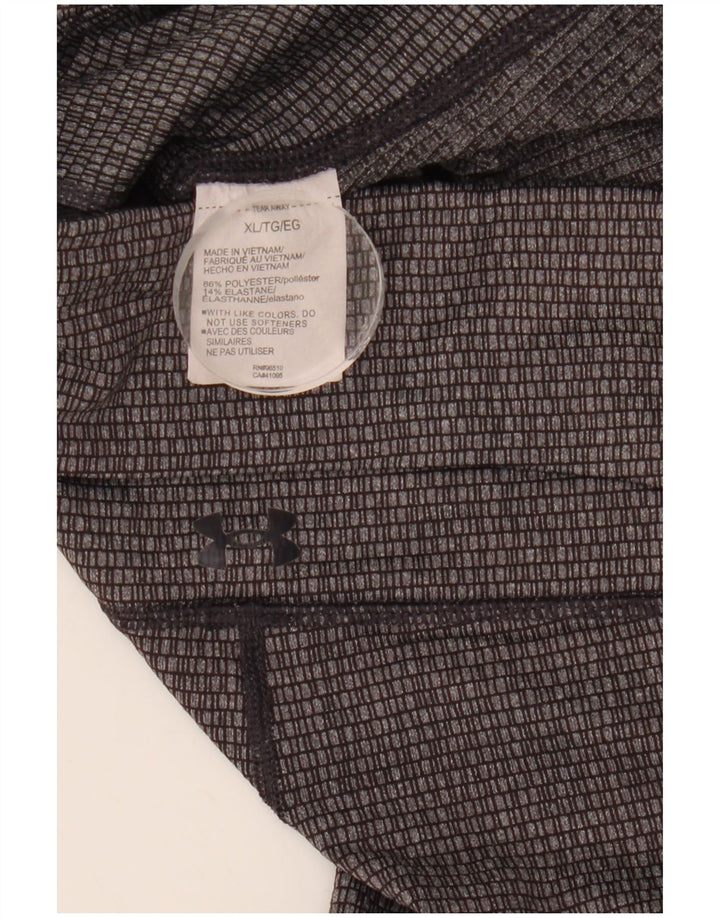 Damskie legginsy o kroju slim fit UNDER ARMOUR UK 18 XL, szare, geometryczne