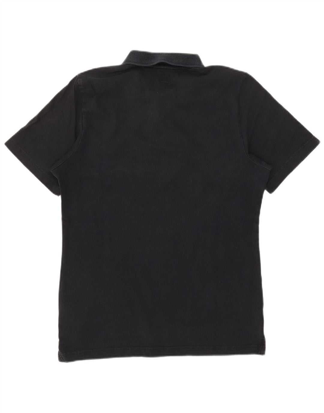 Męska koszulka polo ADIDAS, mała, czarna, bawełniana z blokami kolorów