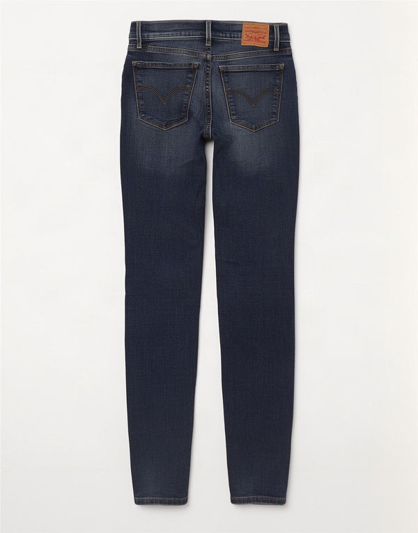 Levi's Womens 710 Super Skinny Jeans W26 L32 Blue Cotton