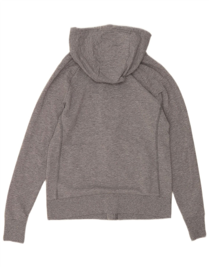 Marks & Spencer Damski sweter z kapturem i zamkiem, UK 8, mały, szary, nakrapiany