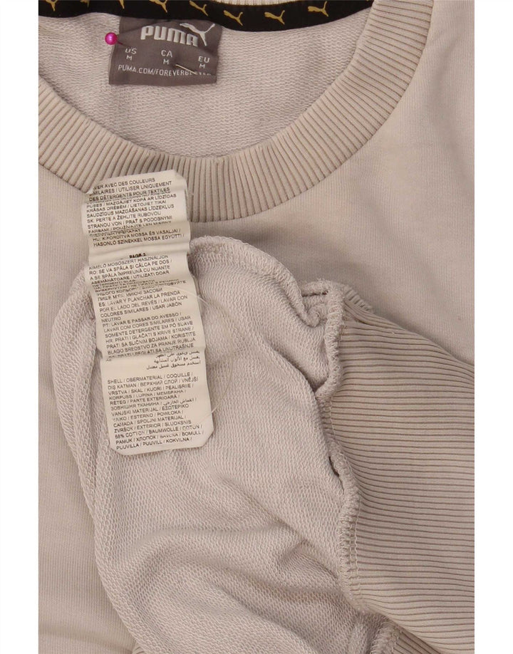 Męska bluza z grafiką Puma, sweter, bawełna w kolorze średniego beżu