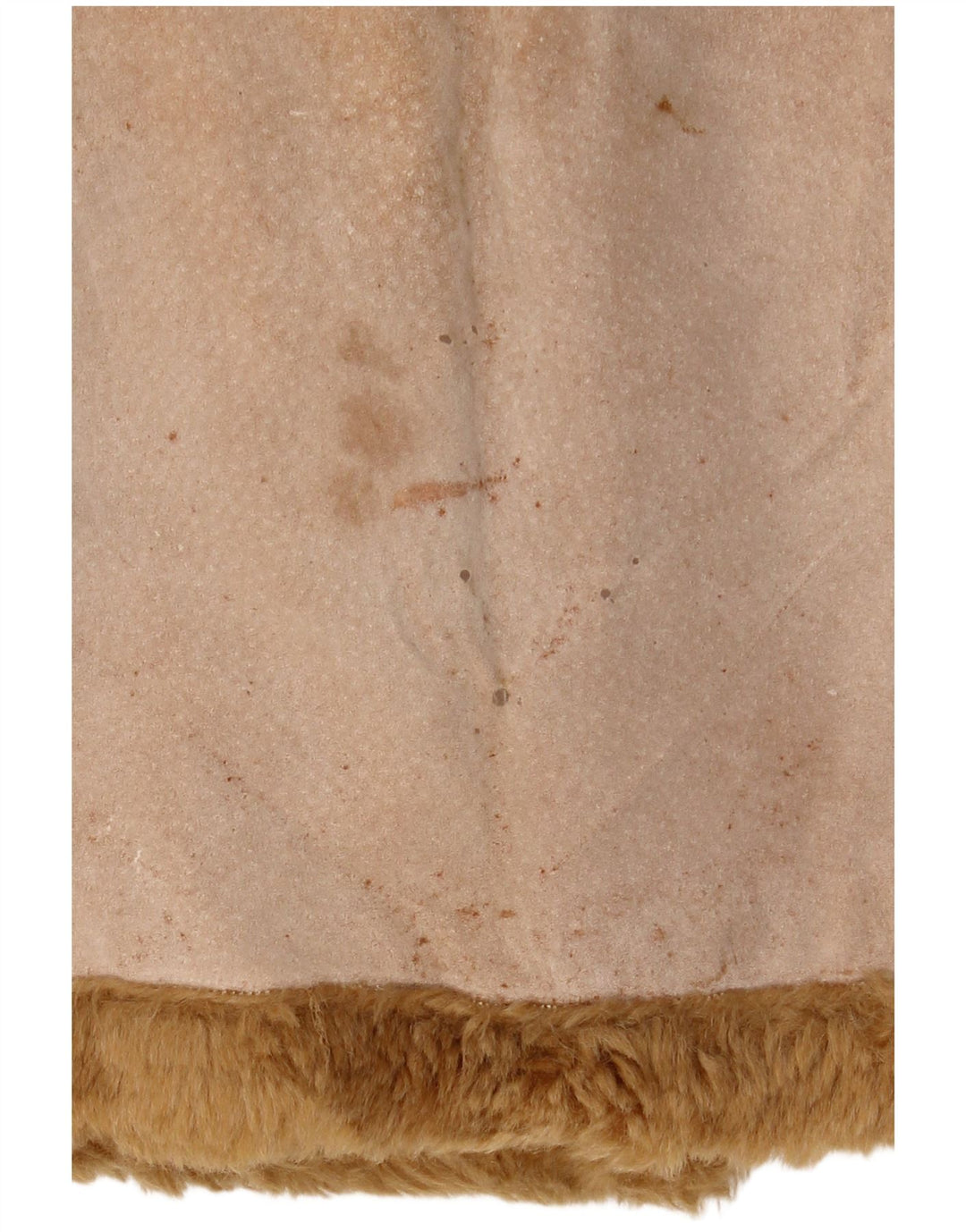 Kurtka damska Zara Shearling UK 14 Średnia beżowa skóra