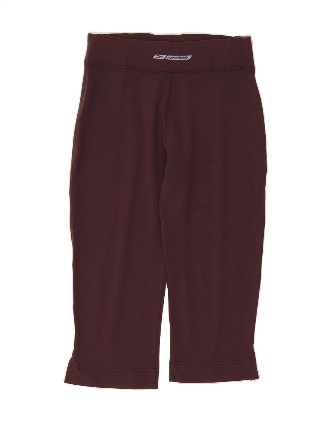 REEBOK Womens Capri Tracksuit Trousers UK 12 Medium Burgundy Vintage Reebok and Second-Hand Reebok from Messina Hembry 