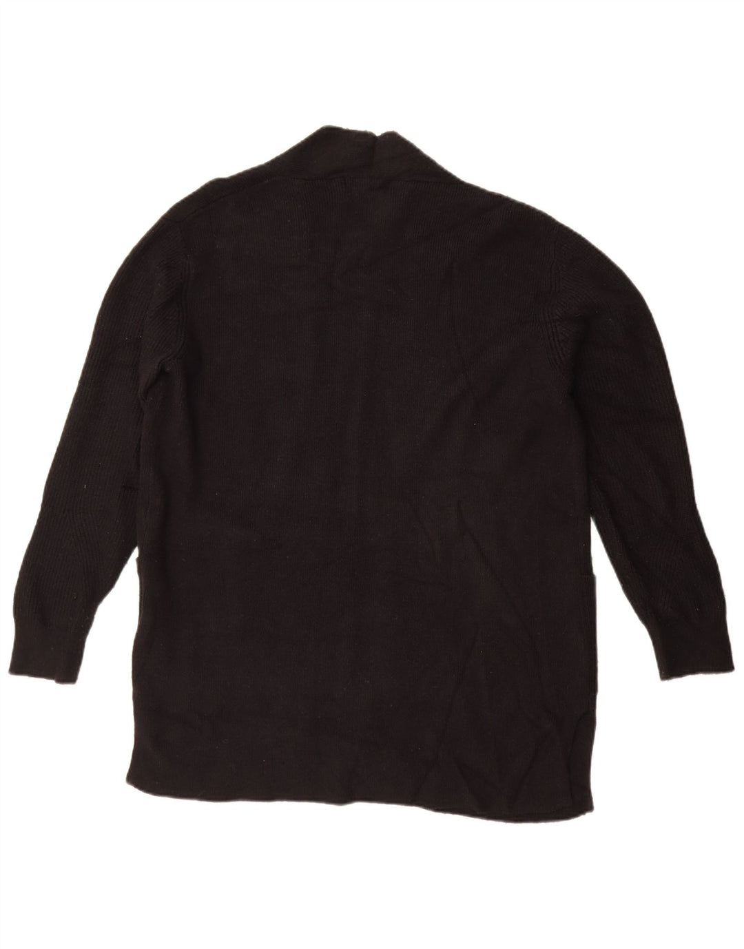 Marks & Spencer Damski sweter oversize z otwartym kardiganem UK 14, duży, czarny