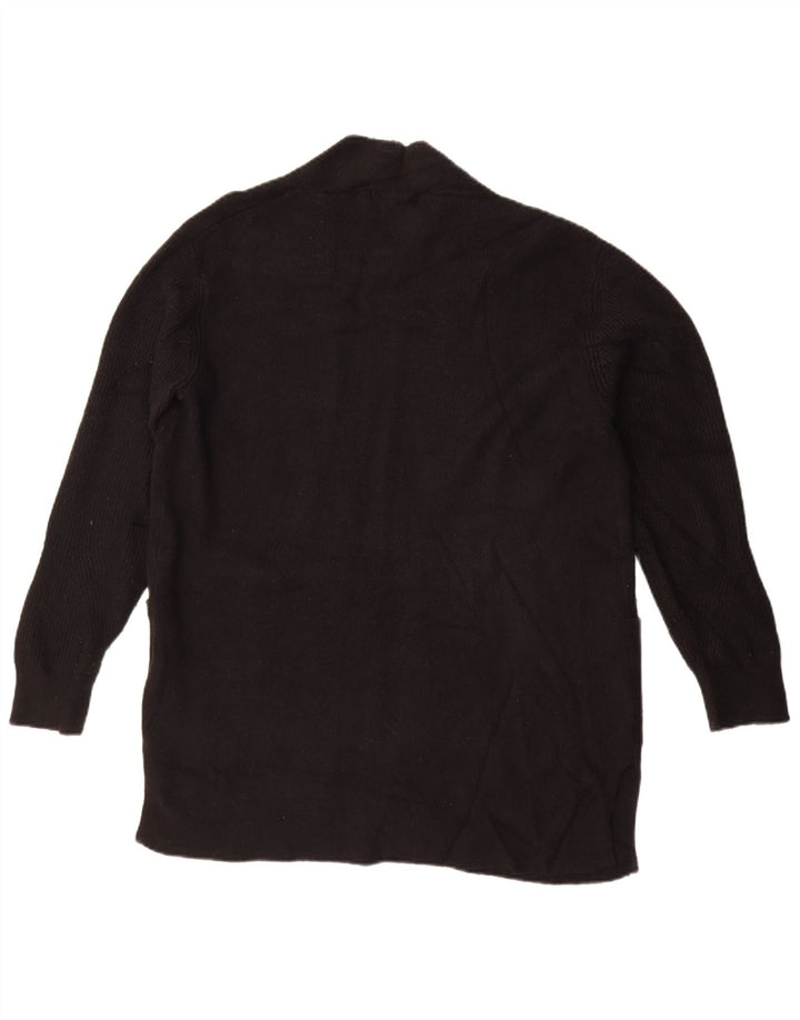 Marks & Spencer Damski sweter oversize z otwartym kardiganem UK 14, duży, czarny