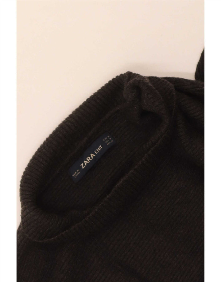 Sweter damski Zara z golfem UK 14, średni szary