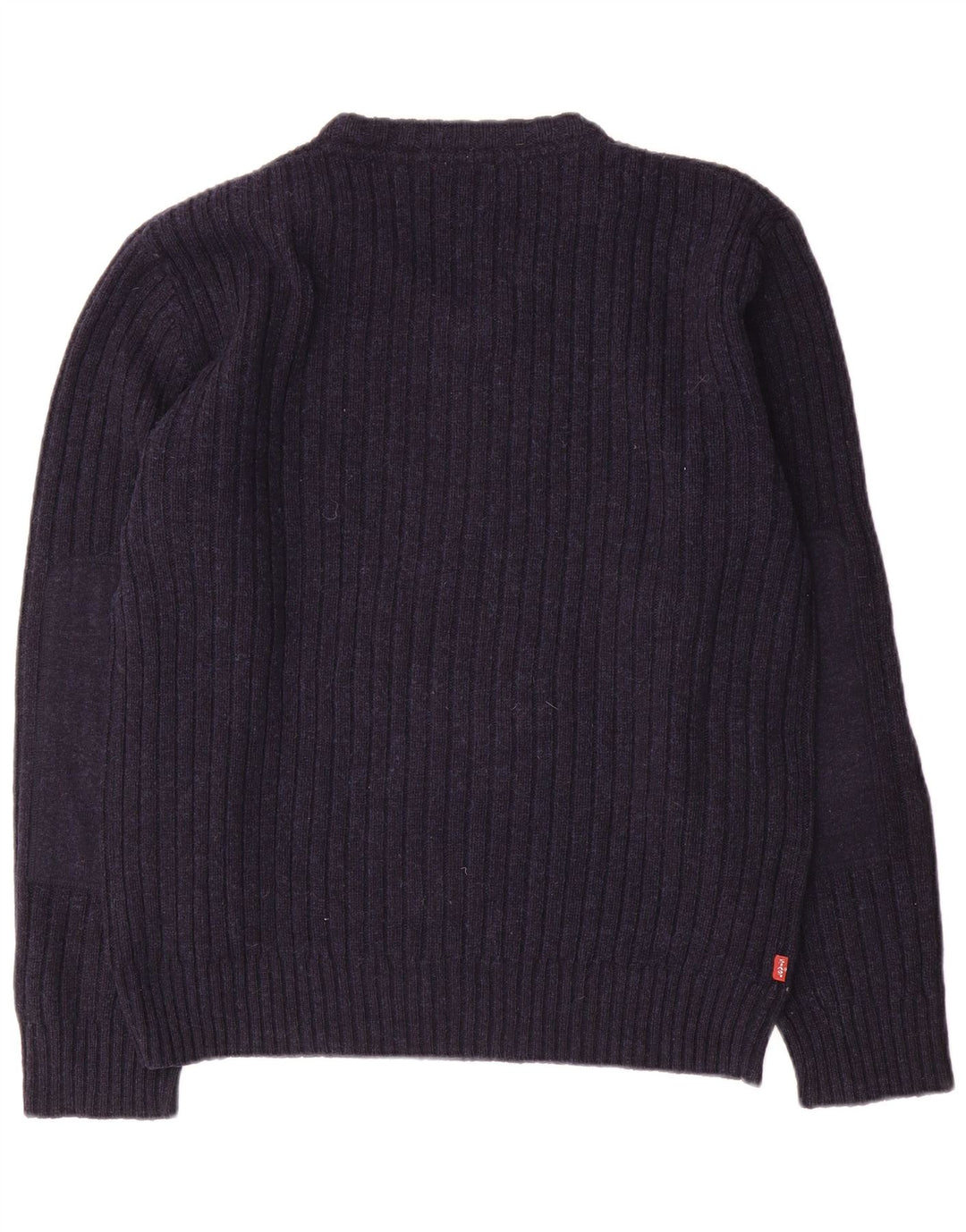Męski sweter Levi's z dekoltem w kształcie litery V, duży, granatowy, wełniany