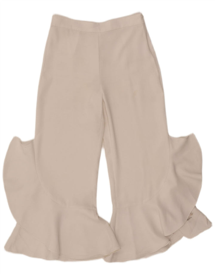 Spodnie damskie Zara Flare, małe, W26 L25, białe