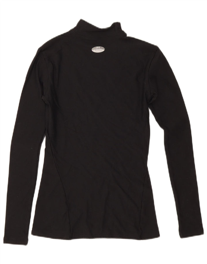 Damski top z długim rękawem Under Armour UK 10, mały, czarny nylon