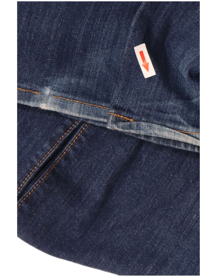 Męskie dżinsy Levi's 501 Straight W38 L32 Granatowa bawełna