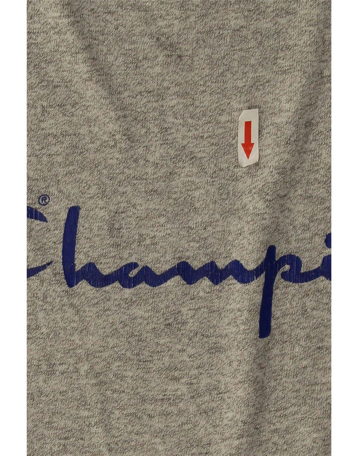 Męski T-shirt Champion z grafiką, duży, szary, nakrapiany