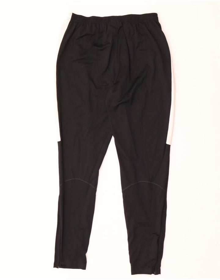 Męskie spodnie dresowe Nike Dri Fit, duży czarny poliester z blokami kolorów