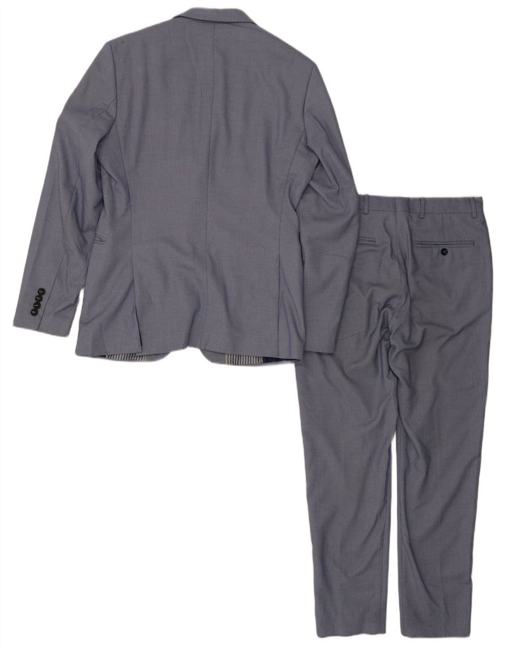 Zara Męski garnitur zapinany na 2 guziki EU 48 Medium W32 L28 Niebieski