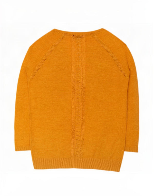 Damski sweter rozpinany Fat Face UK 6 XS, żółty, bawełniany