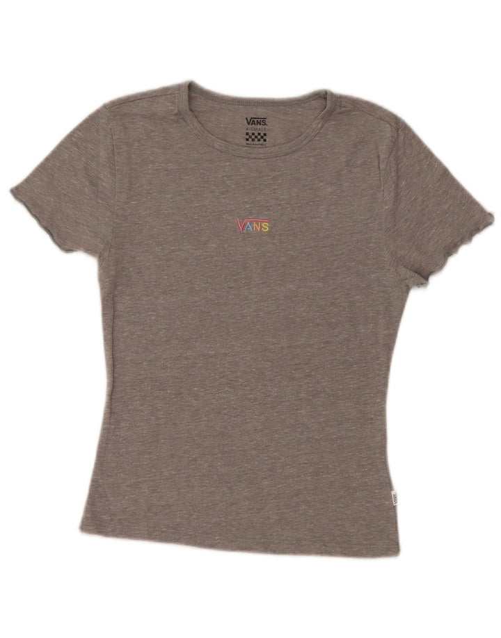 T-shirt damski VANS UK 4 XS, szary, nakrapiany
