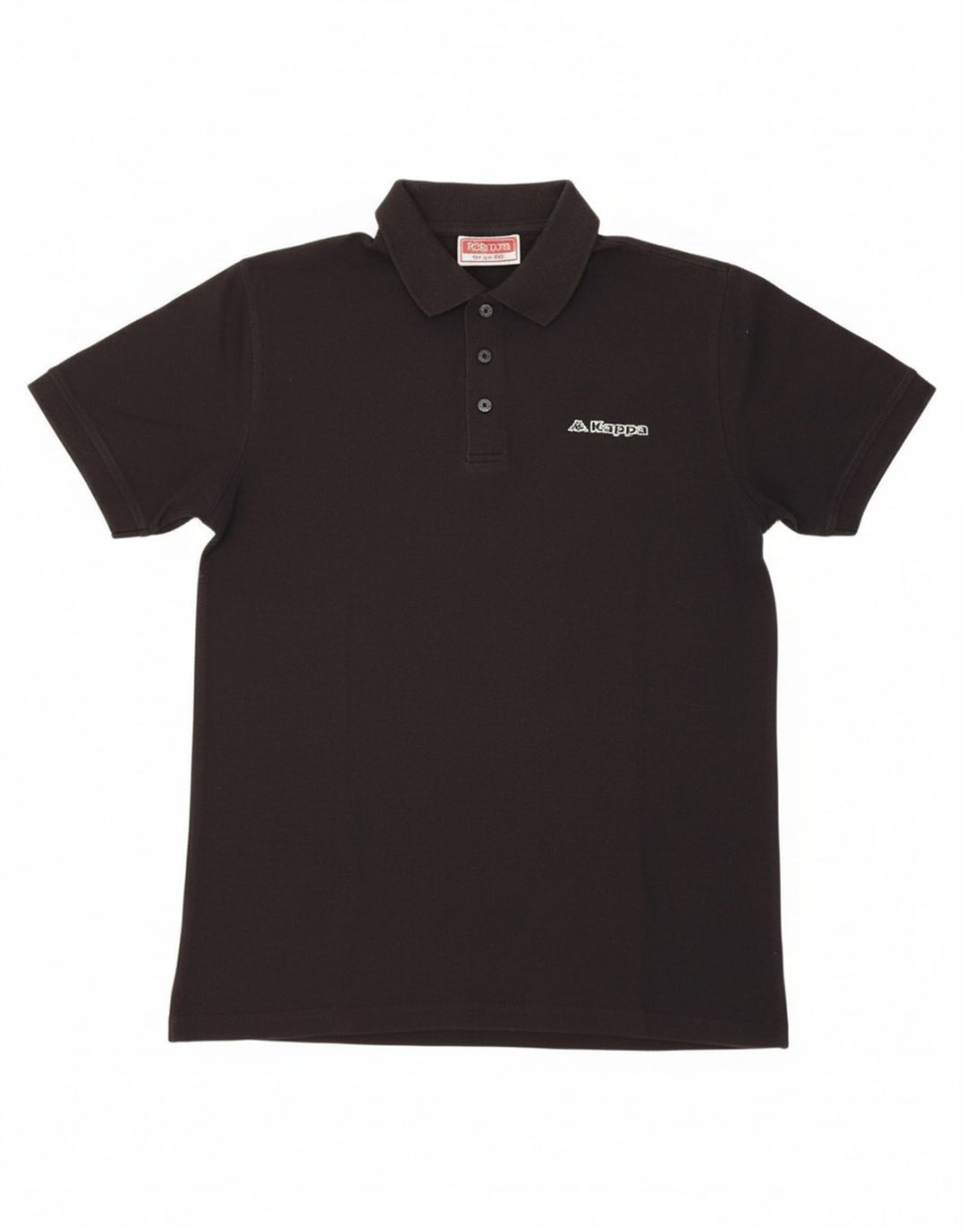 KAPPA Mens Polo Shirt Medium Black Cotton