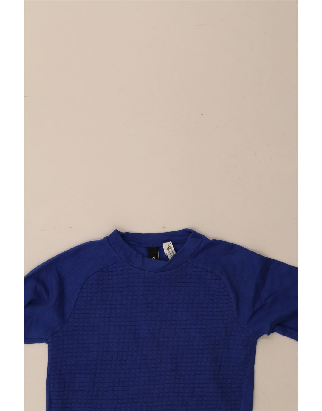 ADIDAS Boys Sweatshirt Jumper 11-12 Years Blue Cotton Vintage Adidas and Second-Hand Adidas from Messina Hembry 