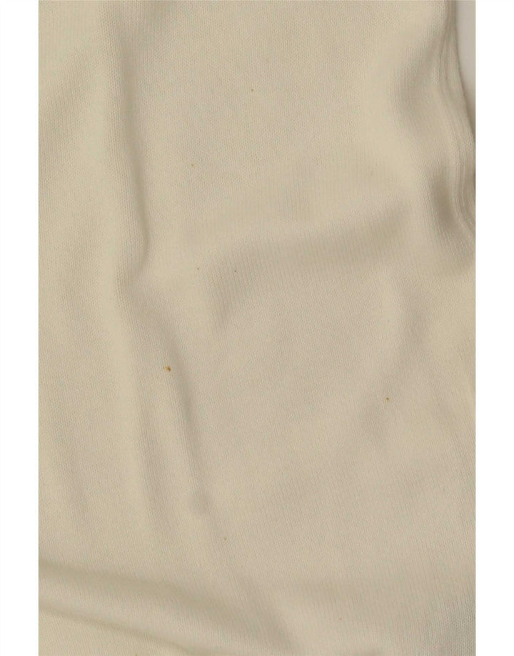 Męski sweter z okrągłym dekoltem Tommy Hilfiger, duży, biały, bawełniany