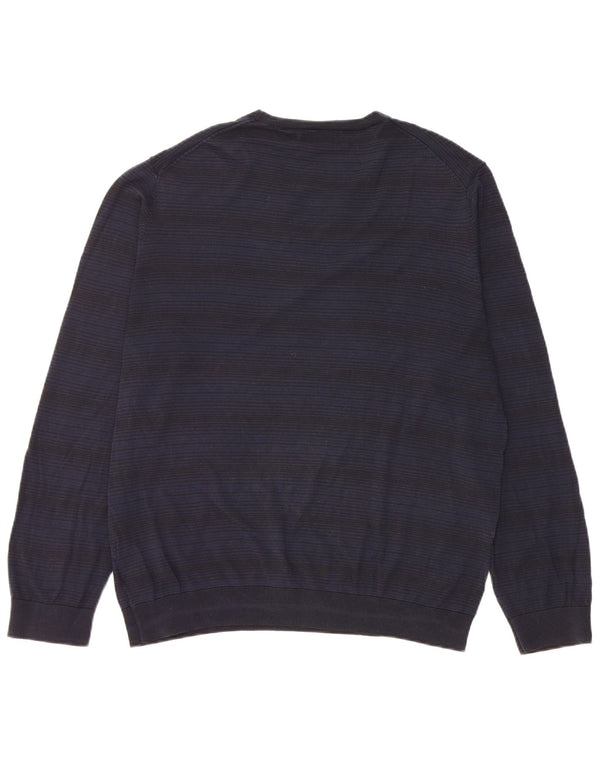 Marks & Spencer Mens Autograph Crew Neck Jumper Sweater Large Navy Blue