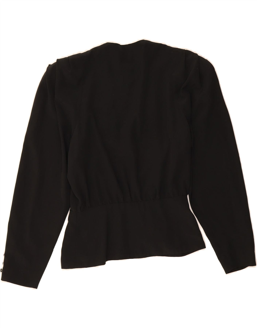 VINTAGE Womens Cardigan Top UK 14 Medium Black Vintage Vintage and Second-Hand Vintage from Messina Hembry 
