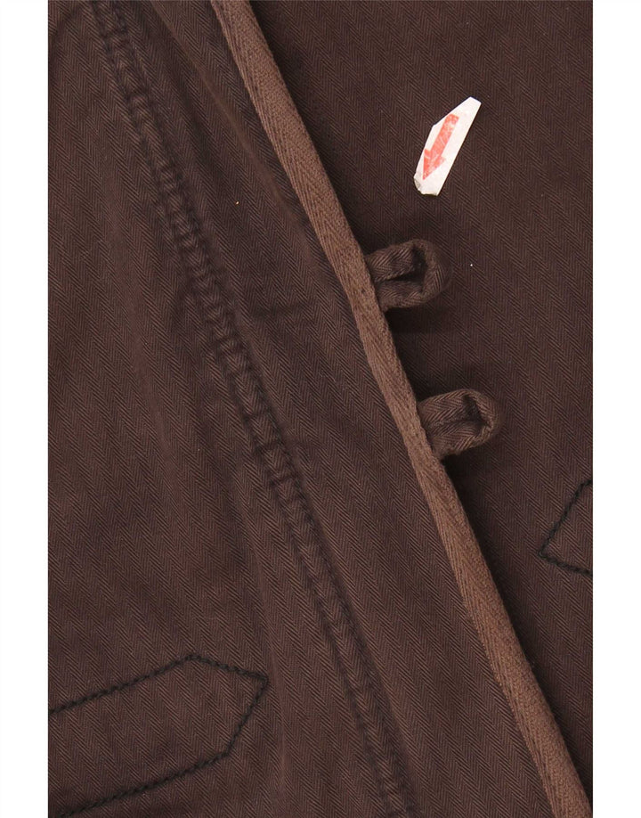 Damska kurtka wiatrówka Levi's UK 10 Small Brown w jodełkę