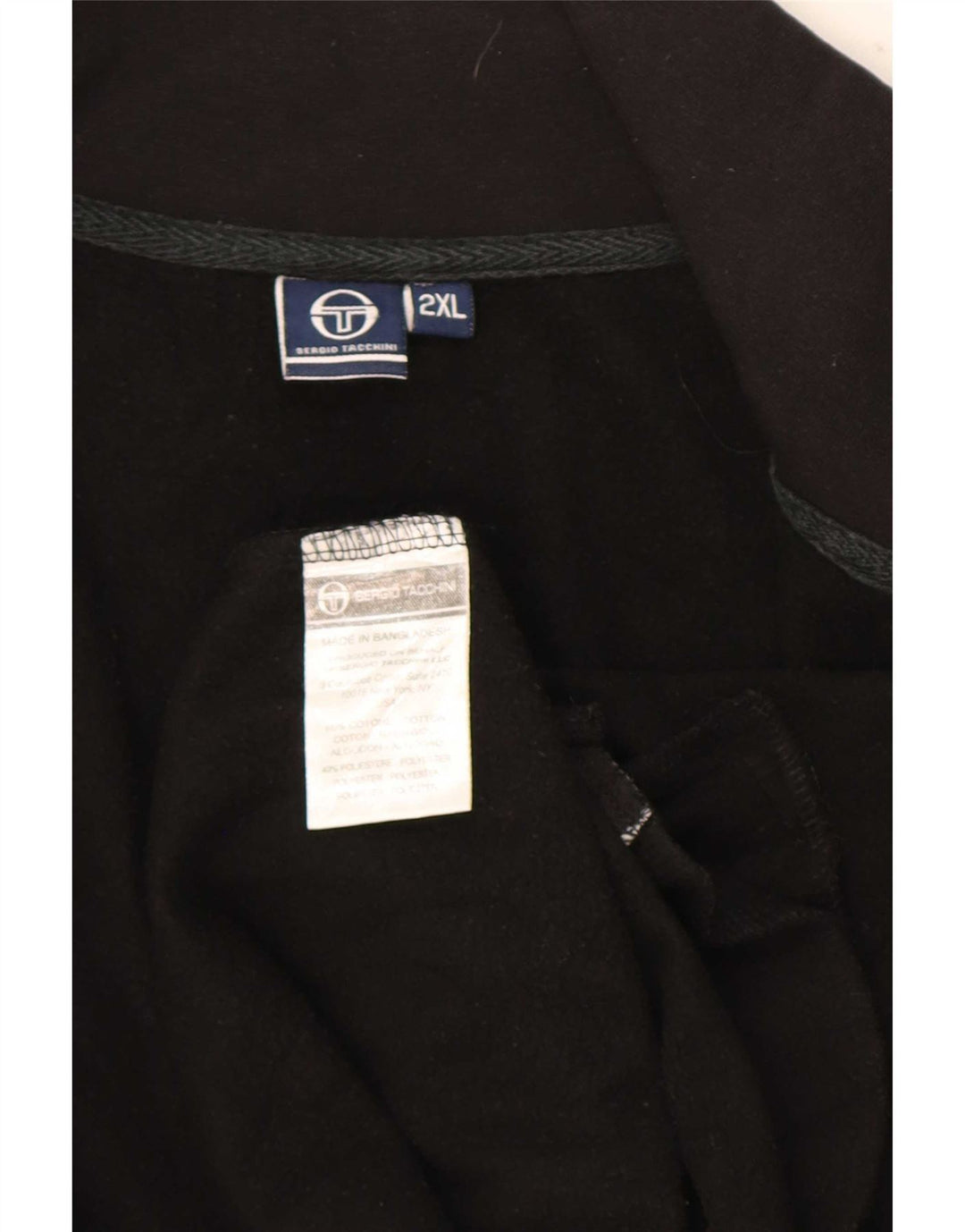 Męska kurtka dresowa Sergio Tacchini 2XL, czarna, bawełniana