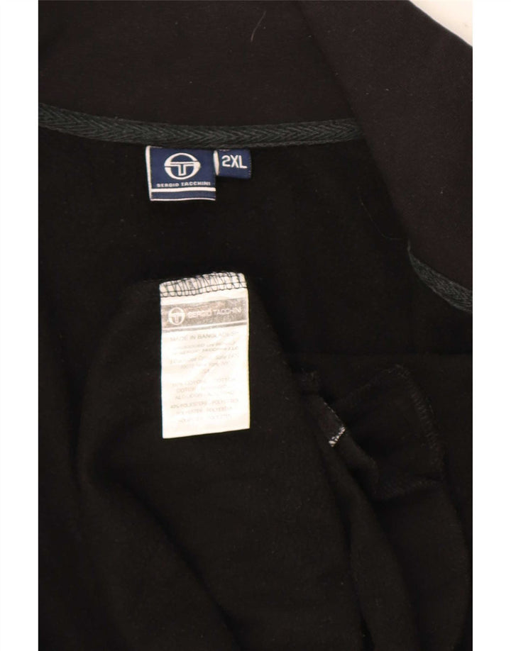 Męska kurtka dresowa Sergio Tacchini 2XL, czarna, bawełniana
