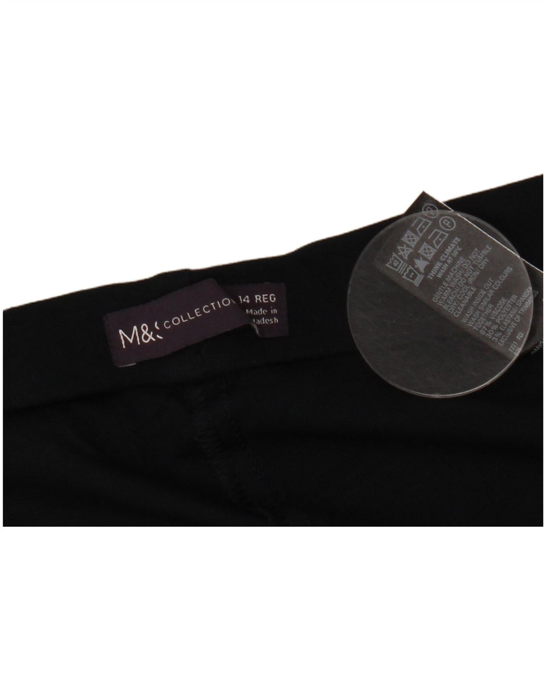 Spodnie damskie Marks & Spencer UK 14 Large W34 L29 Czarna wiskoza