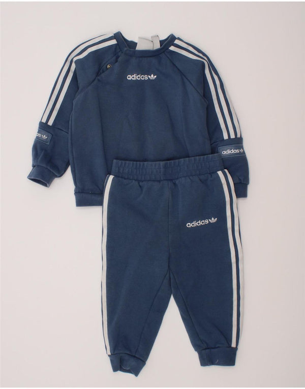 Dres Adidas Baby Boys Graphic Full 12-18 miesięcy Niebieski, bawełniany