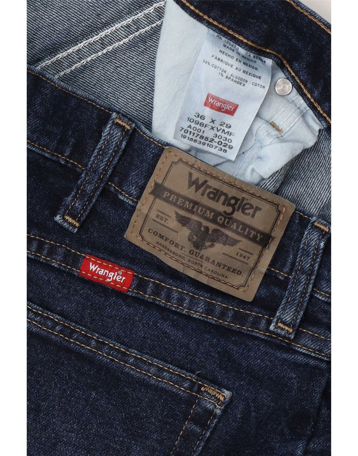 Męskie proste dżinsy Wrangler W36 L29 Niebieskie bawełniane