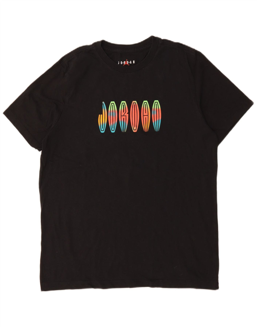 Męski T-shirt z grafiką JORDAN, duży, czarny, bawełniany