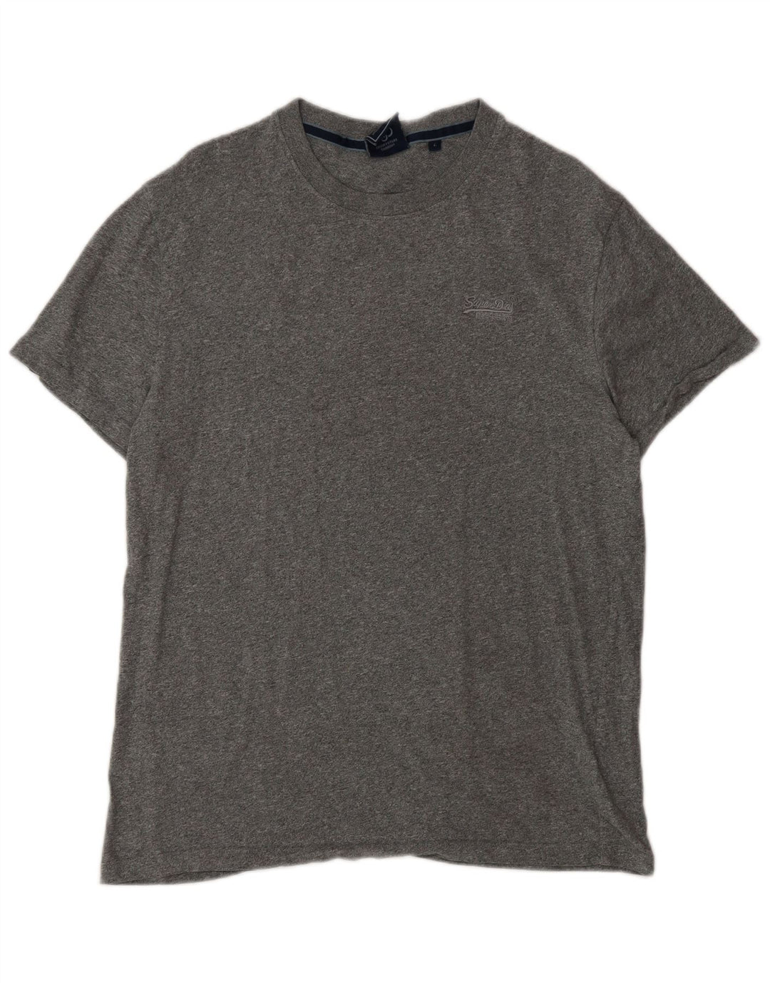 Męski T-shirt Superdry, duży, szary, bawełniany w plamki