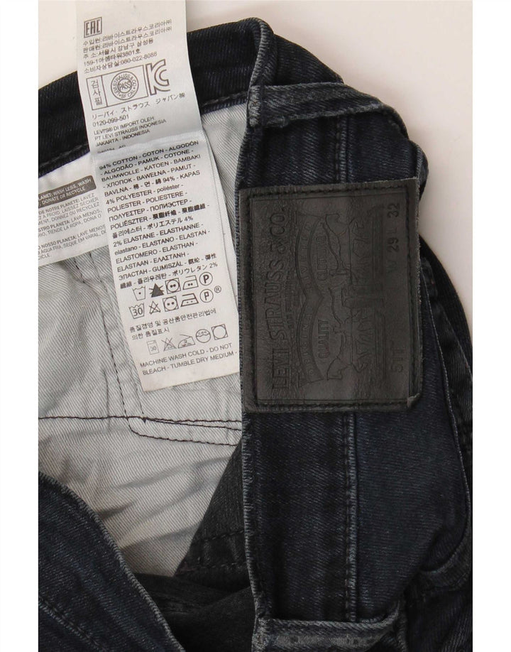 Męskie dżinsy Levi's 511 Slim W29 L32 Granatowa bawełna