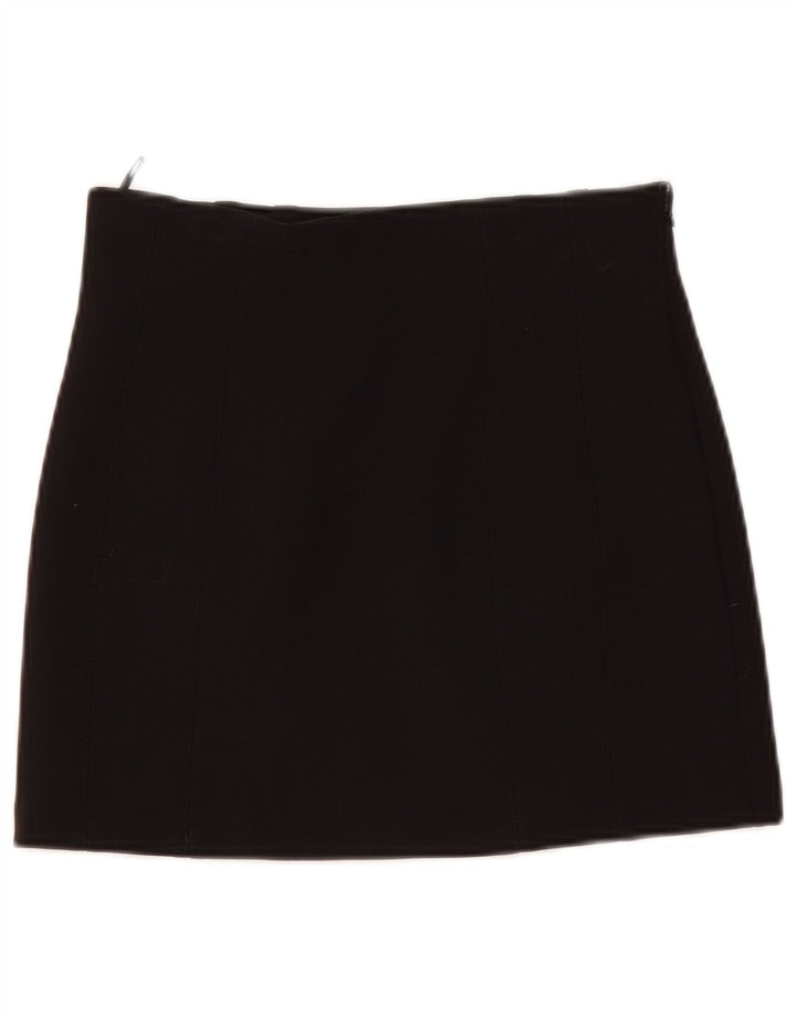 Damska spódniczka mini Zara, średnia W28, czarna, poliester