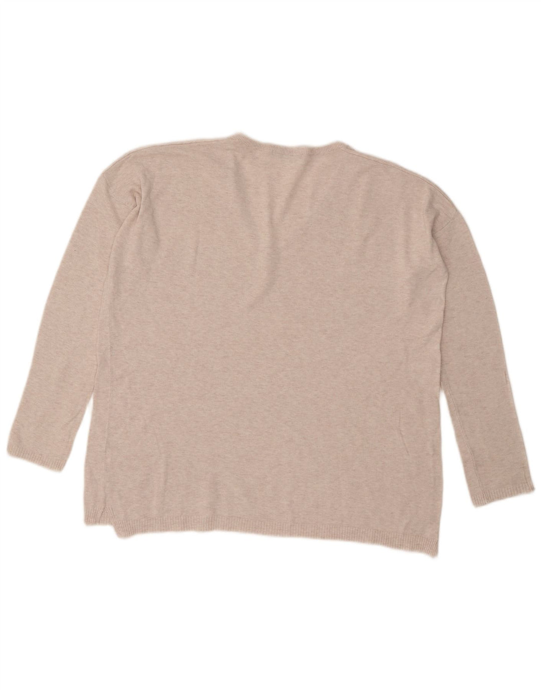 Sweter damski Zara Oversize z dekoltem w kształcie litery V, UK 14, średni beż