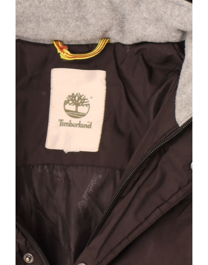 Wyściełana kurtka chłopięca z kapturem TIMBERLAND 10-11 lat brązowa