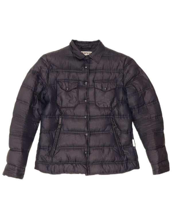 Damska ocieplana kurtka Aspesi UK 12, średni granatowy poliester