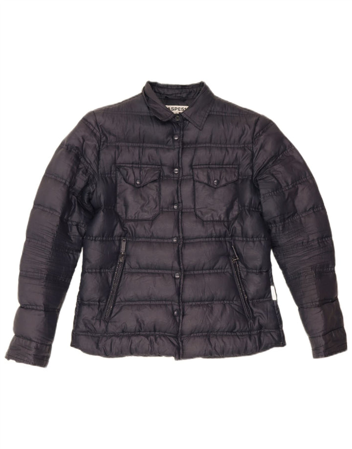 Damska ocieplana kurtka Aspesi UK 12, średni granatowy poliester