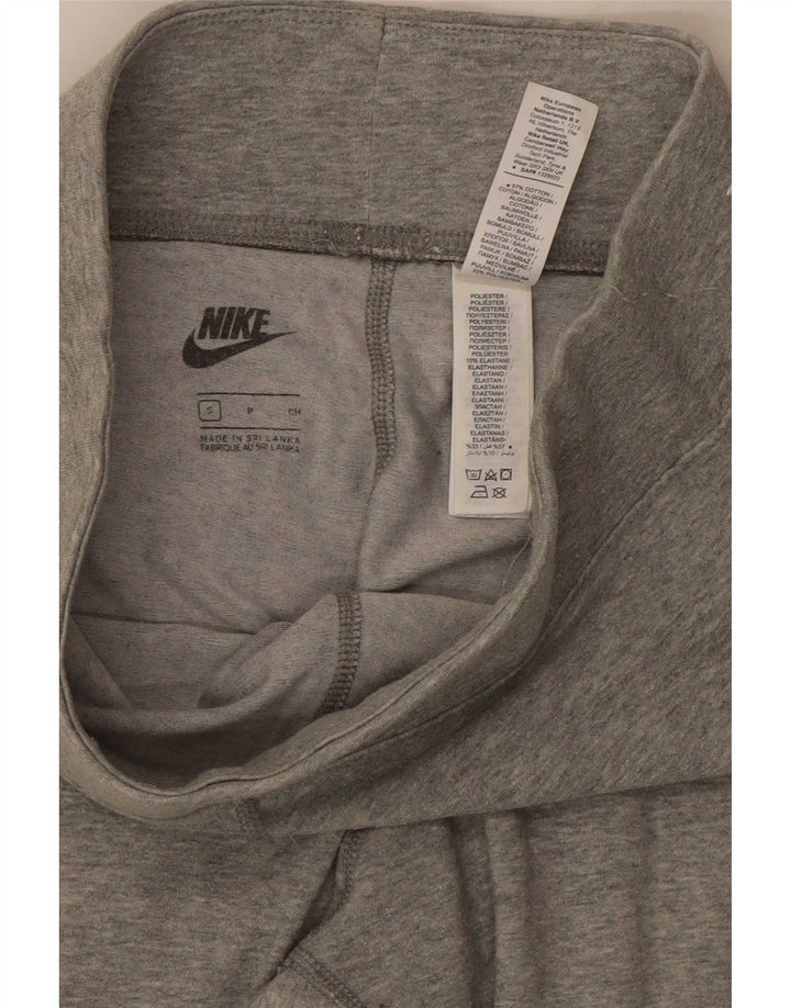 Damskie legginsy Nike Graphic UK 8, małe, szare, bawełniane