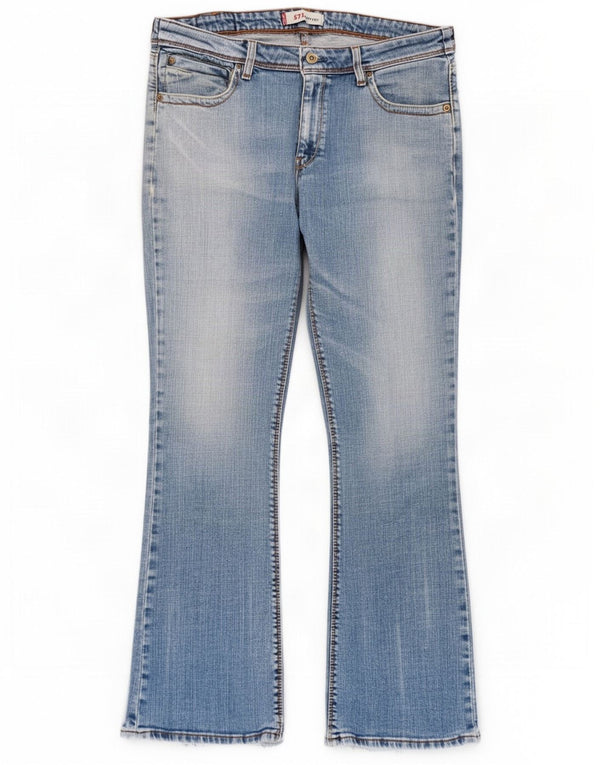 Damskie jeansy Levi's 572 Bootcut W34 L32 Niebieska bawełna